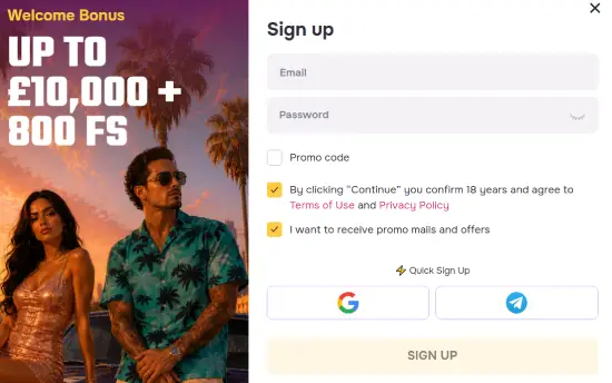 GTspins Casino UK Registering 